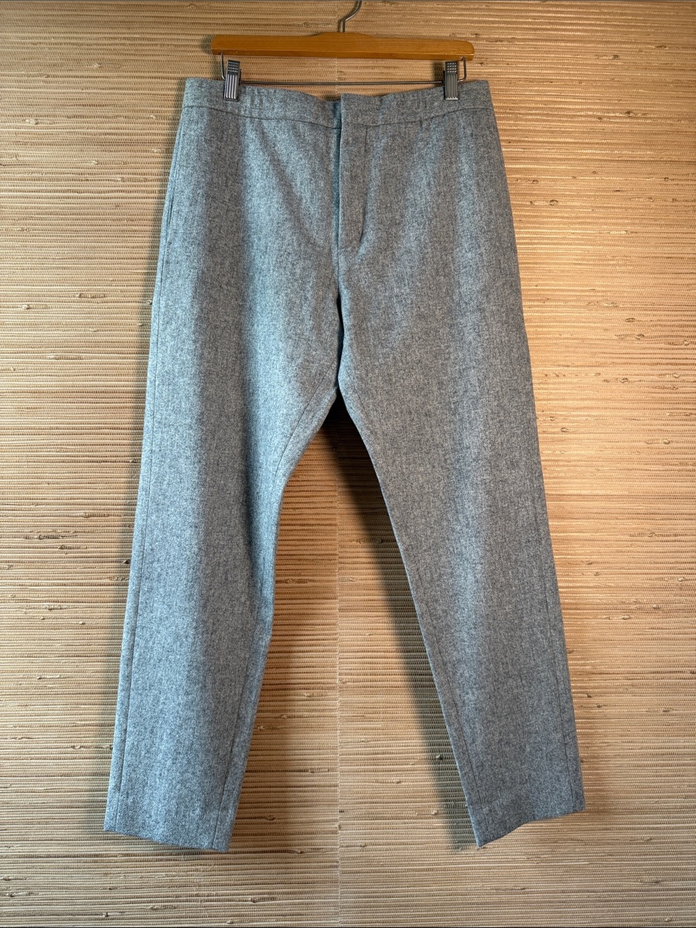 COS Men's Gray Wool Tapered Dress Pants